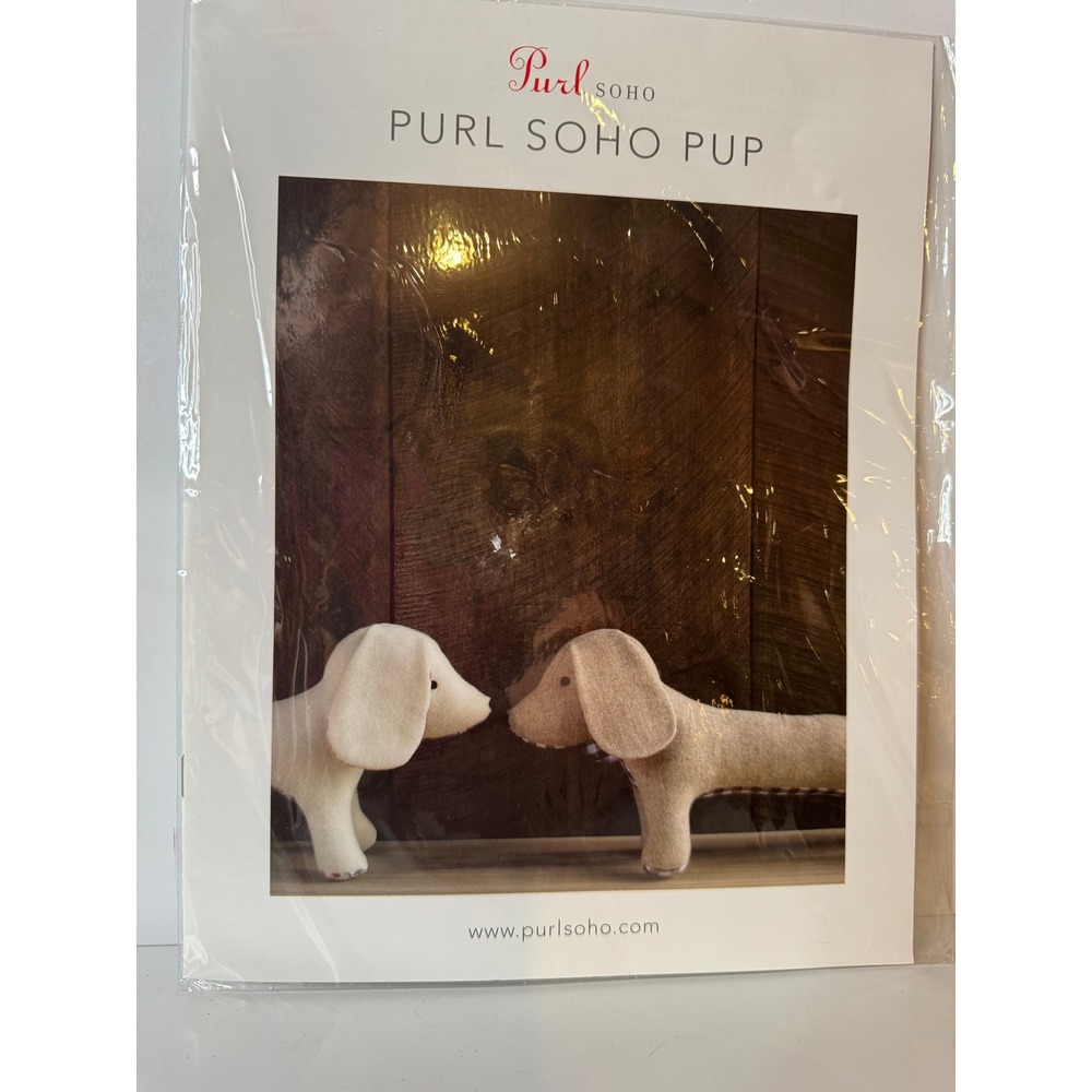 Purl Soho Pup Sewing Pattern Kit Dachshund Wiener Dog Plush Softie Pattern